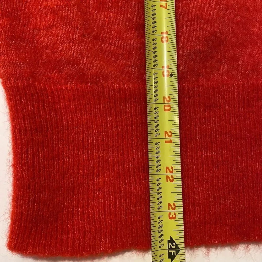 Part Two alpaca blend red v-neck pullover sweater size M - Picture 8 of 8